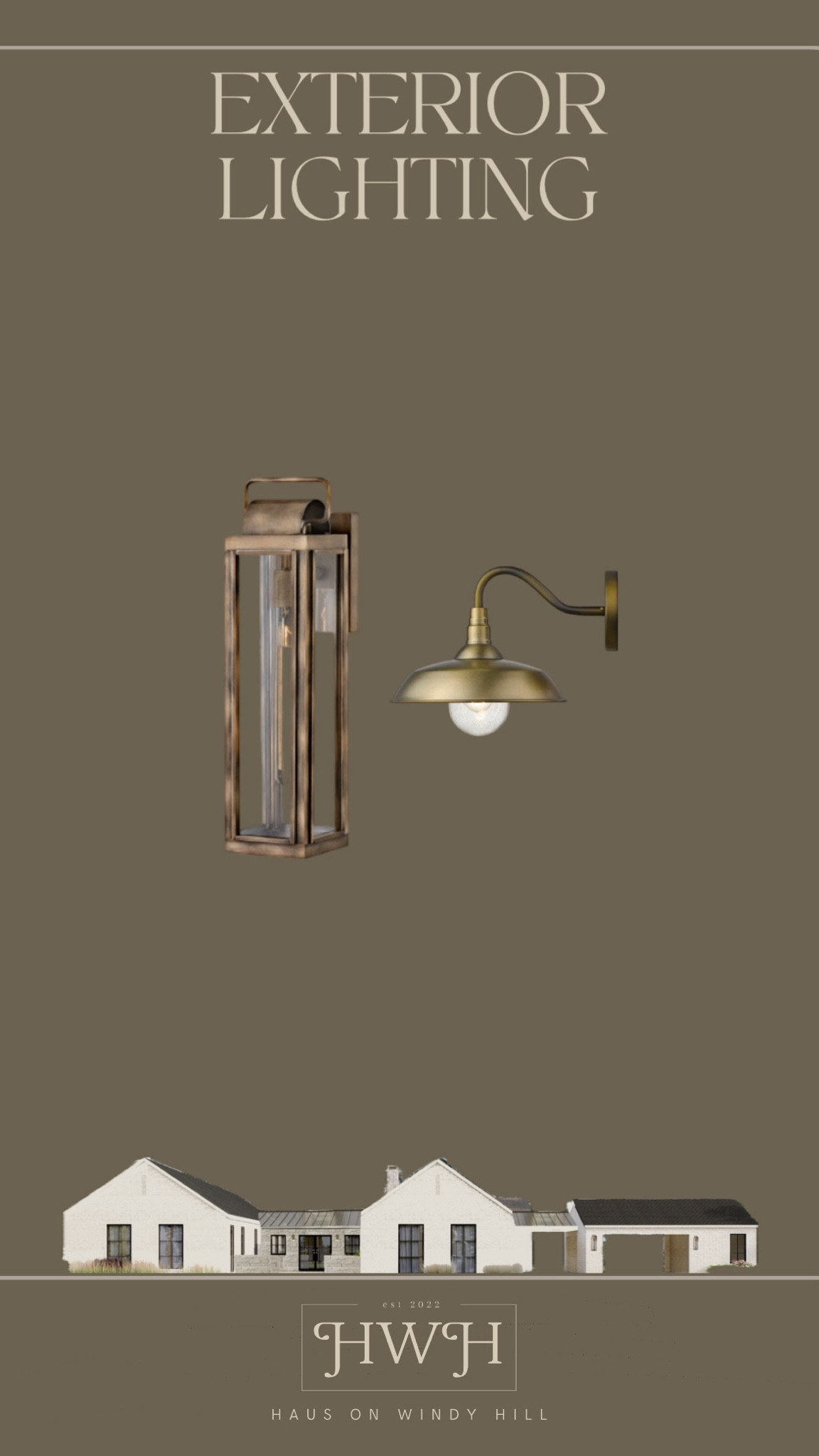 Exterior lighting 
Antique brass outdoor light 

#LTKhome