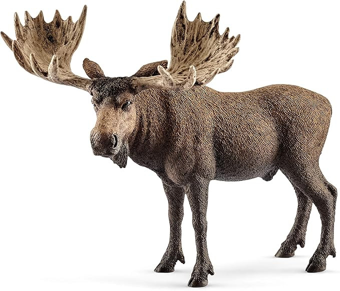 Schleich Wild Life, Animal Figurine, Animal Toys for Boys and Girls 3-8 Years Old, Moose Bull, Ag... | Amazon (US)
