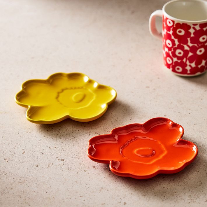 Marimekko Oiva Unikko Small Plates (Set of 2) | West Elm (US)
