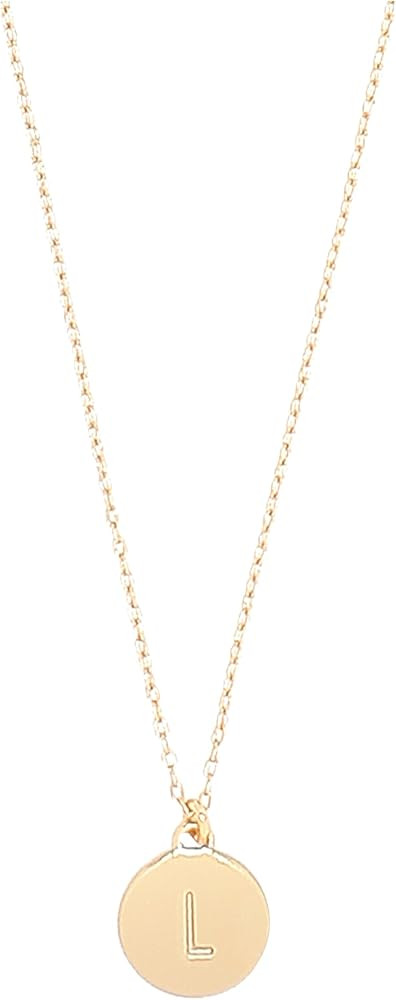kate spade new york Gold Initial Mini Pendant | Amazon (US)
