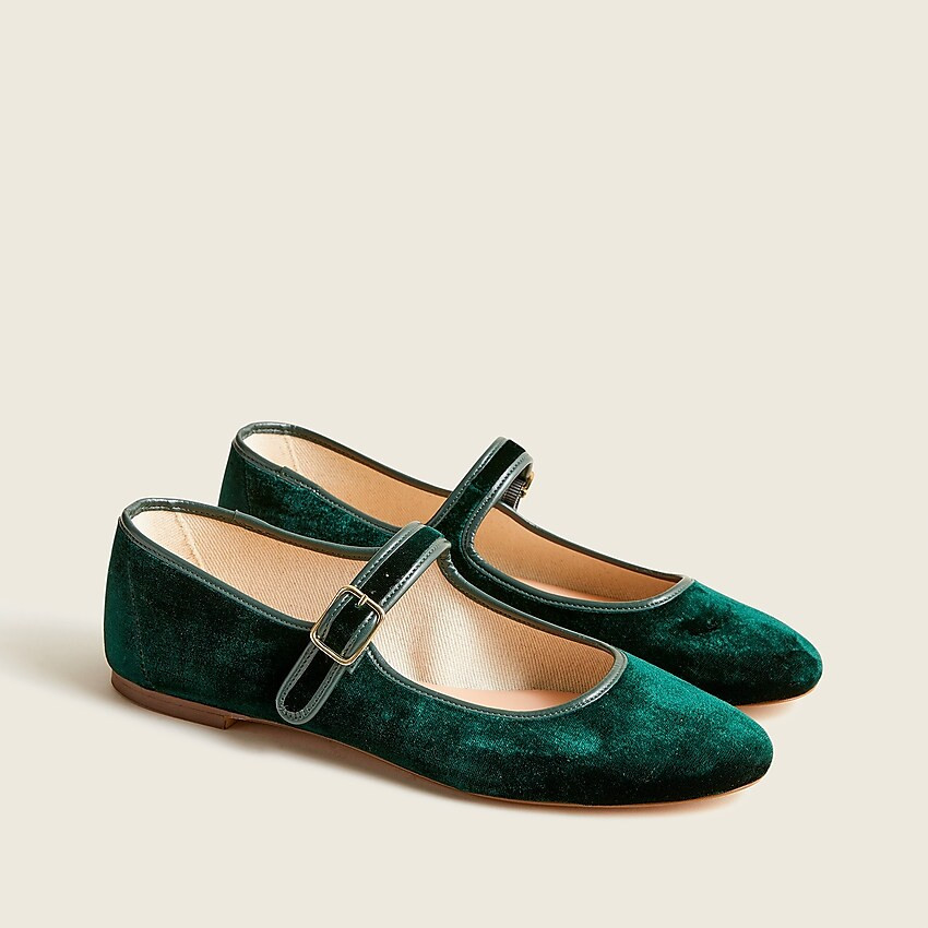 Velvet Mary Jane flats | J. Crew US