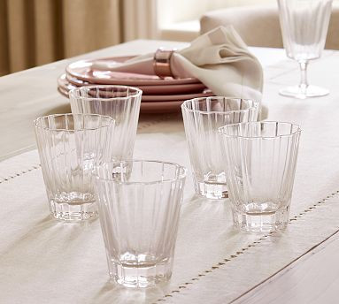 Fluted Glass Short Tumblers | Pottery Barn (US)