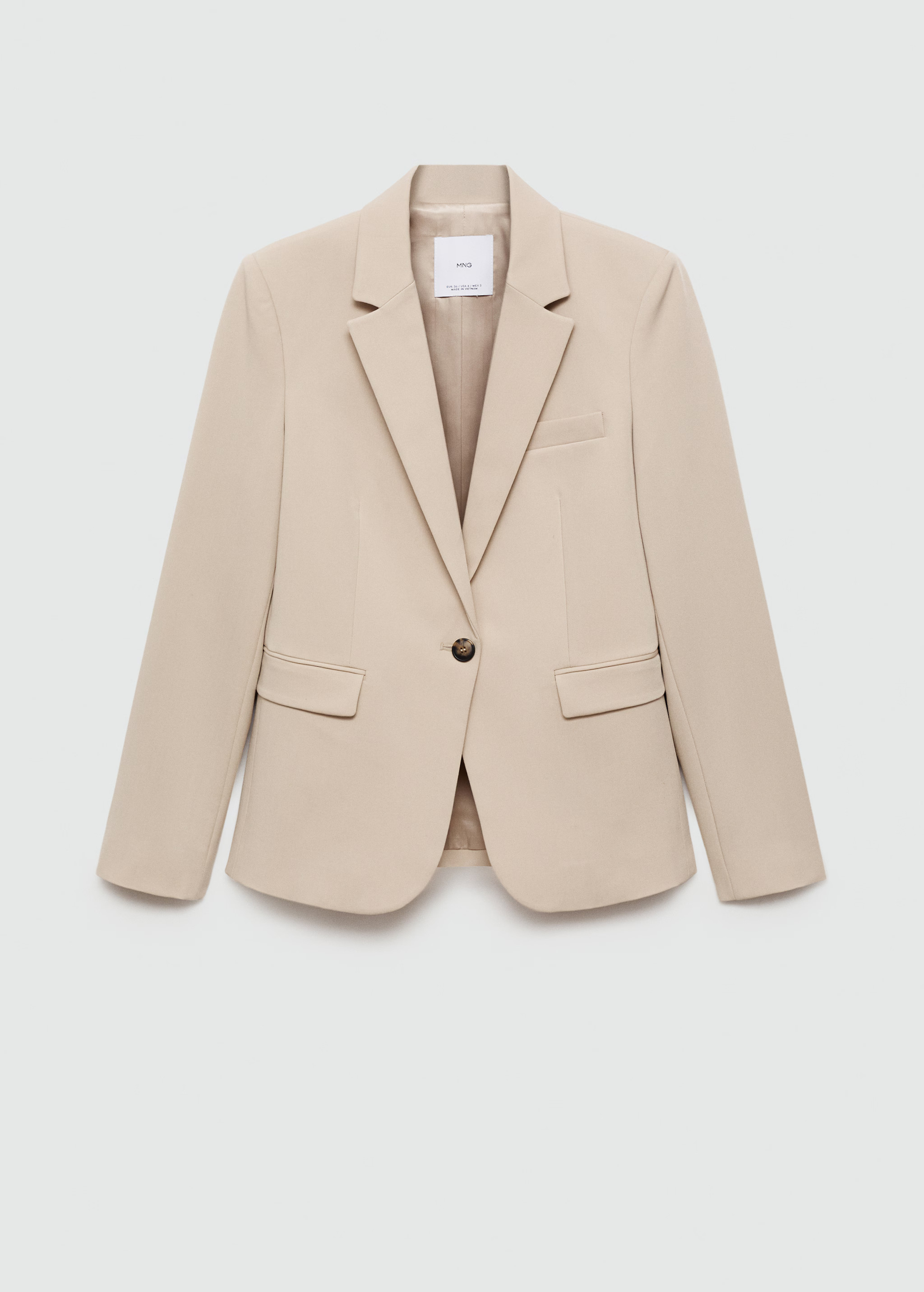Fitted suit blazer - Woman | MANGO USA | MANGO (US)