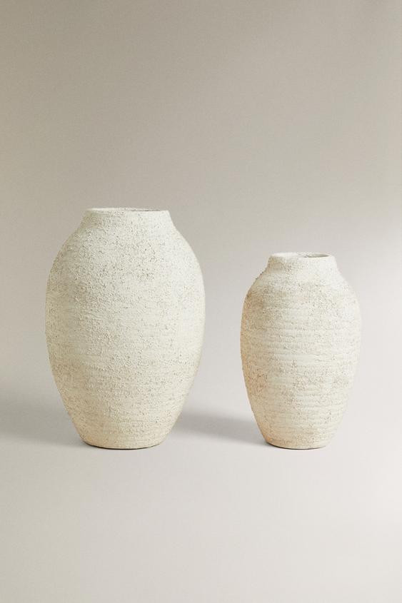 ROUGH-EFFECT CERAMIC VASE | Zara US