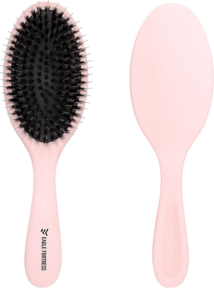 EAGLE FORTRESS Boar Bristle Hair Brush for Women, Men & Kids, Detangling Hair Brushes for Thick, ... | Amazon (US)