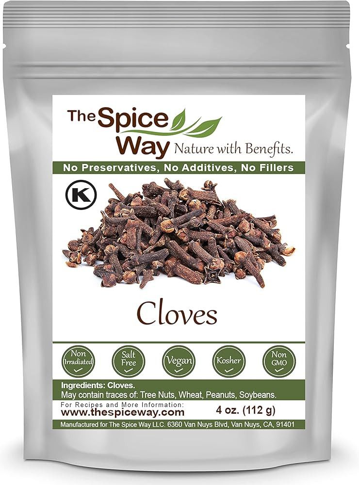 The Spice Way Cloves - whole (4 oz)| clove spice, for many savory dishes and even tea | Amazon (US)