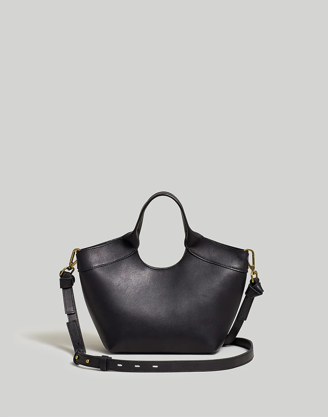 The Mini Sydney Cutout Tote in Leather | Madewell