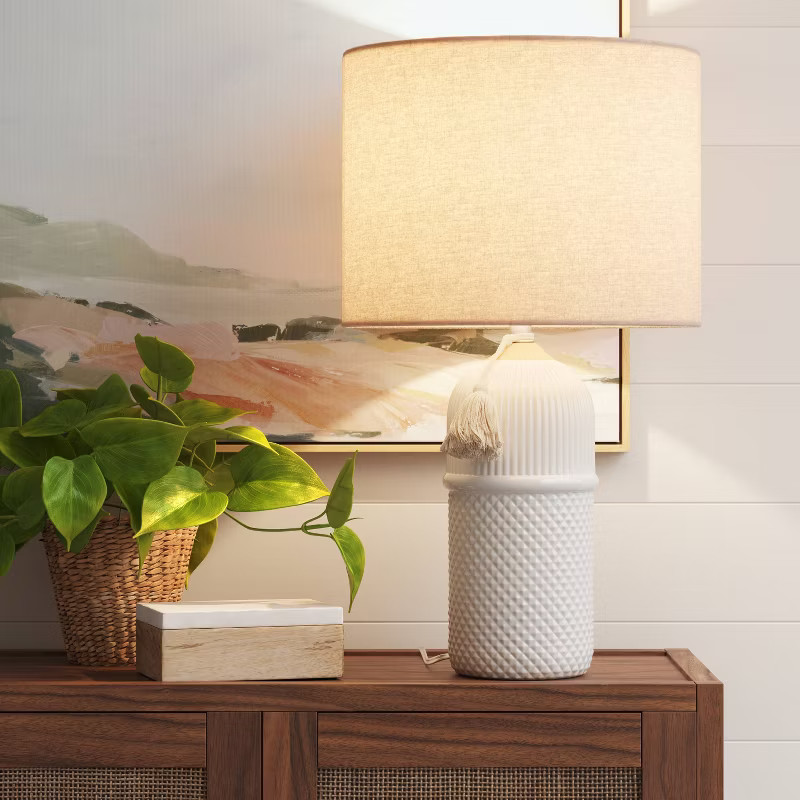 Large Assembled Ceramic Table Lamp White - Threshold™ | Target