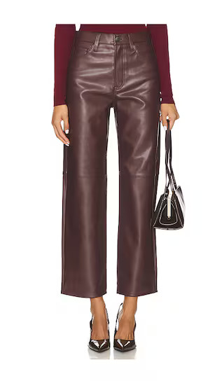Jett High Rise Bowed Straight in Cabernet | Revolve Clothing (Global)