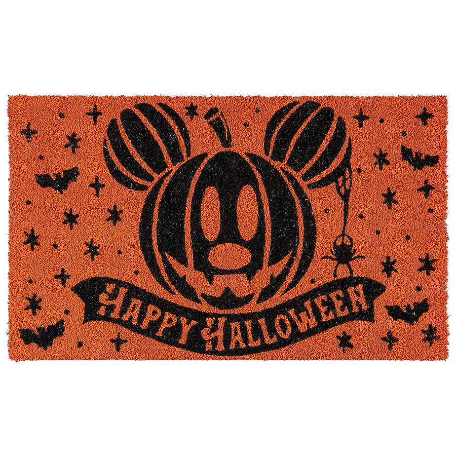 Disney 18-in x 30-in Orange Coir Non-Slip Grip Indoor or outdoor Door Mat | Lowe's