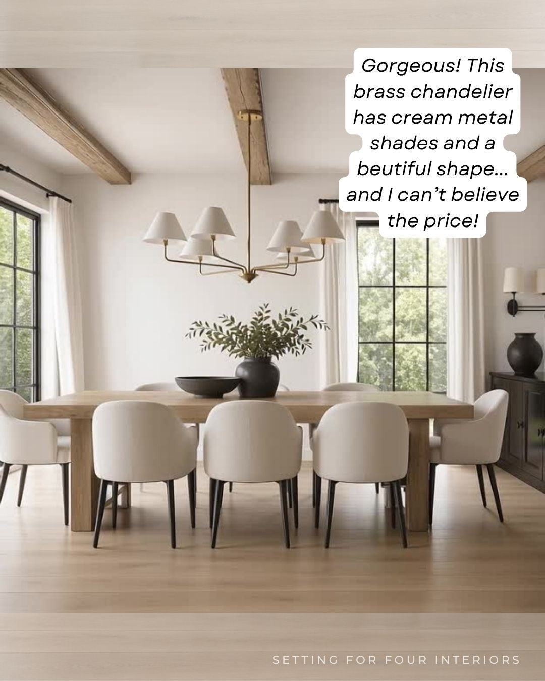 Stunning chandelier - designer look for less! 
sae, brass lighting, dining room, dining table, upholstered dining chairs, linen curtains , wall art, vase, moody, earthy, modern, neutral aesthetic, earthy, Restoration Hardware style, Amazon home, Wayfairr

#LTKHome #LTKmomlife #LTKSaleAlert