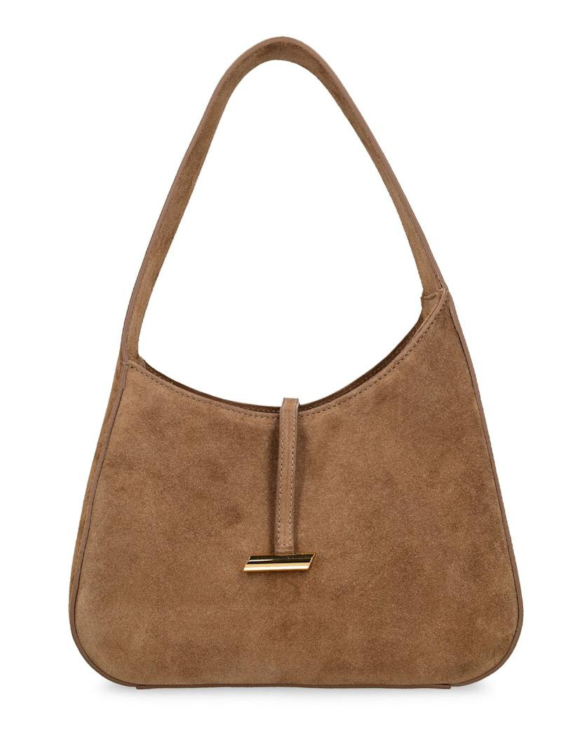 Chubby Slanted suede hobo bag | Luisaviaroma