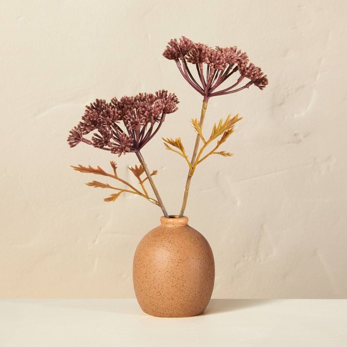 Faux Bleached Purple Achillea Flower Plant Arrangement - Hearth & Hand™ with Magnolia | Target