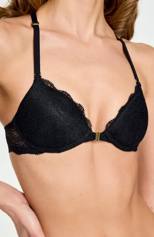 Pepper Lace Racerback Lift Up Bra in Black at Nordstrom, Size 32A | Nordstrom
