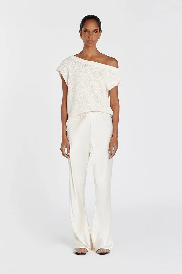 KERRY NATURAL ASYM KNIT TOP | DISSH