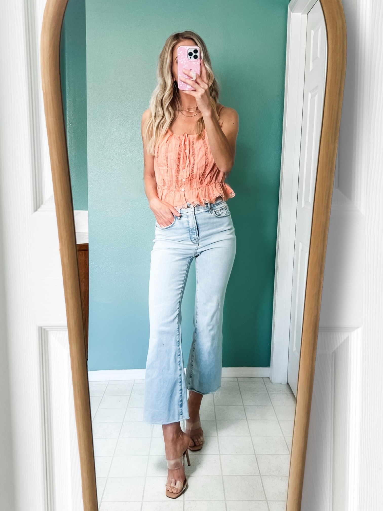 Spring Outfit Inspo…

#lace #top #tank #cami #peplum #denim #jeans #crop #pants #spring #summer #outfit #inspo #peach #clear #sandals #heels #ideas #casual #date #night #good #american #free #people #Abercrombie @abercrombie

#LTKxAbercrombie #LTKTall #LTKOver40