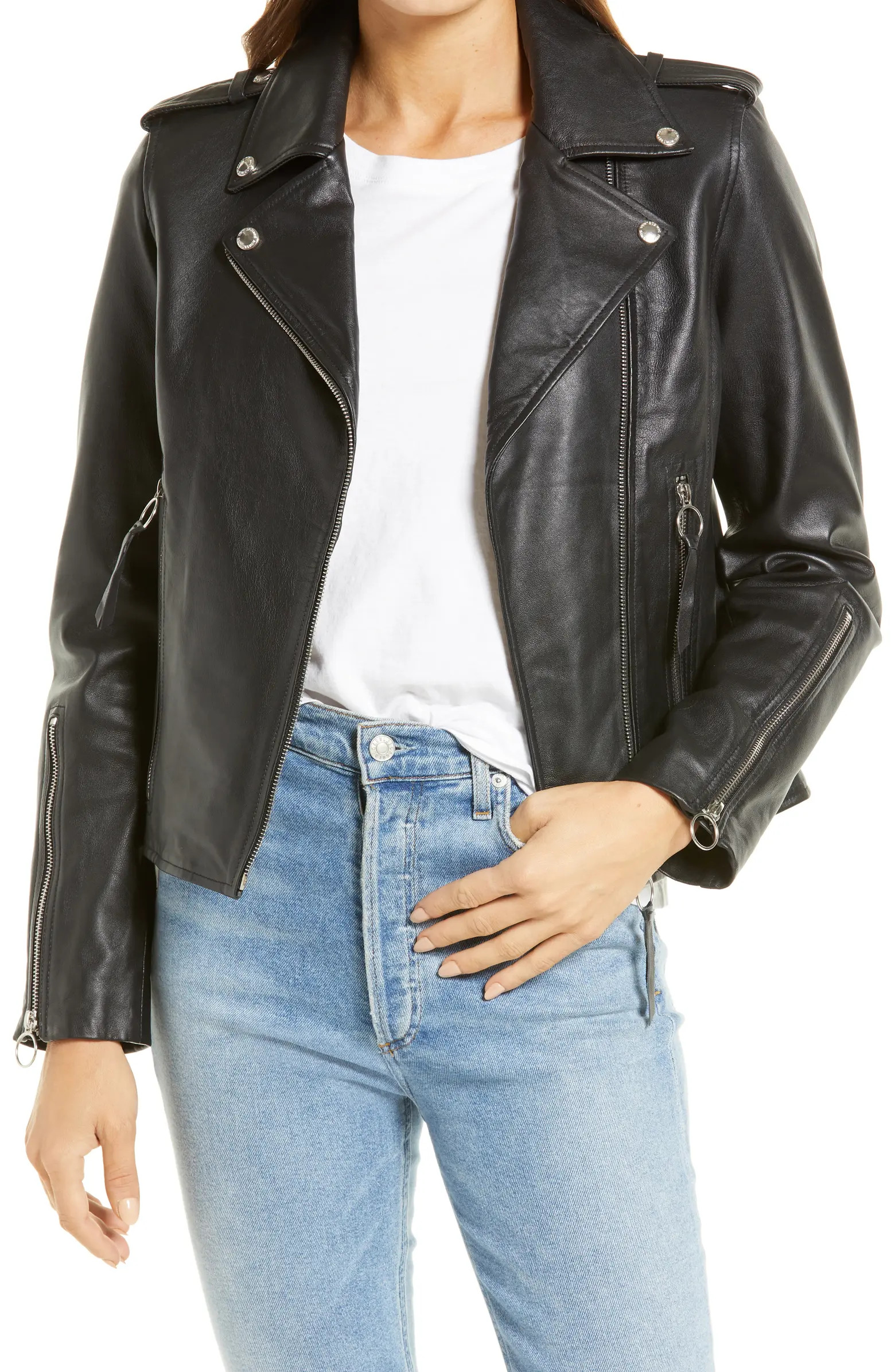 Sam Edelman Leather Moto Jacket | Nordstrom | Nordstrom