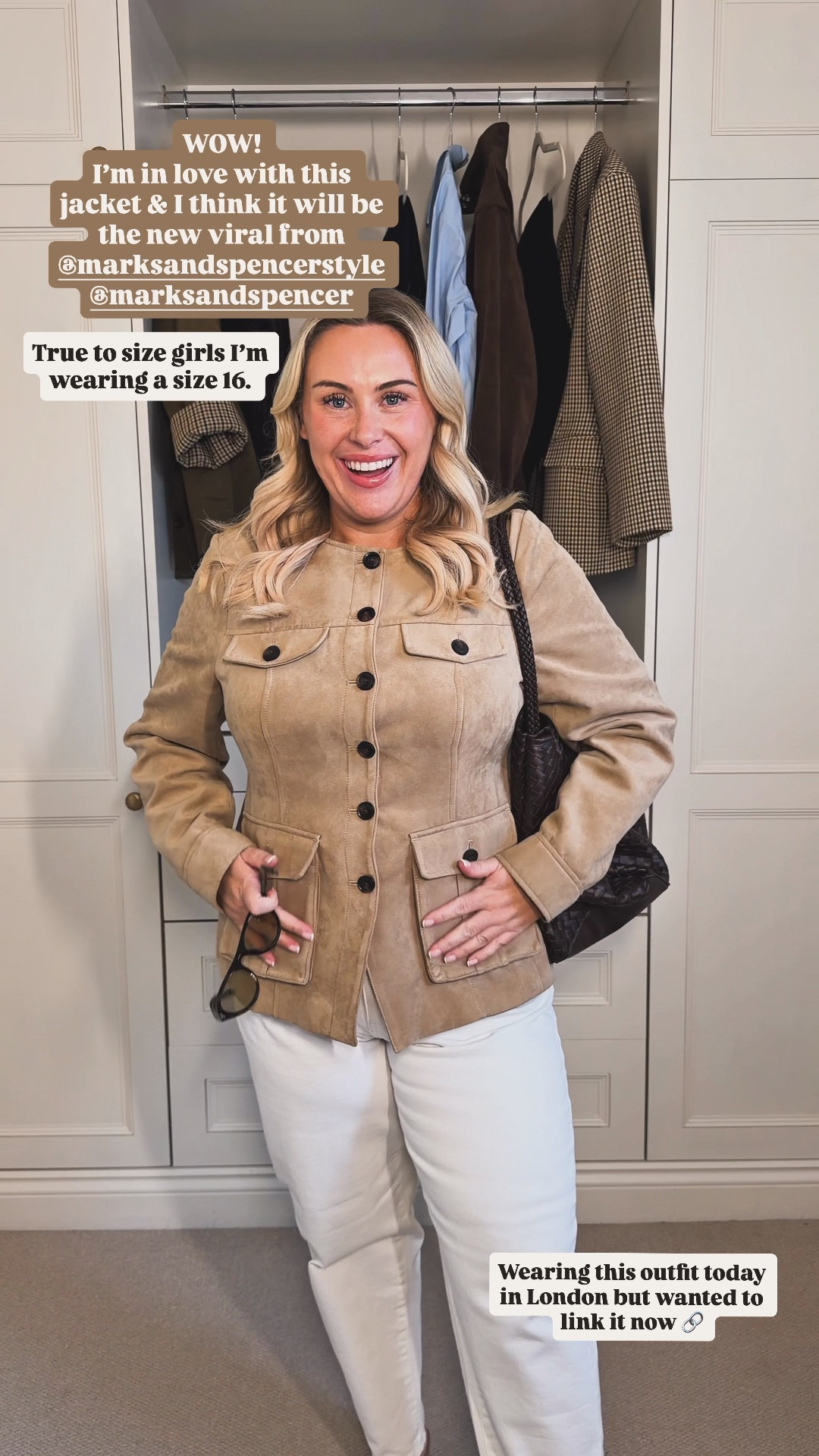 Trying the new viral M&S jacket 