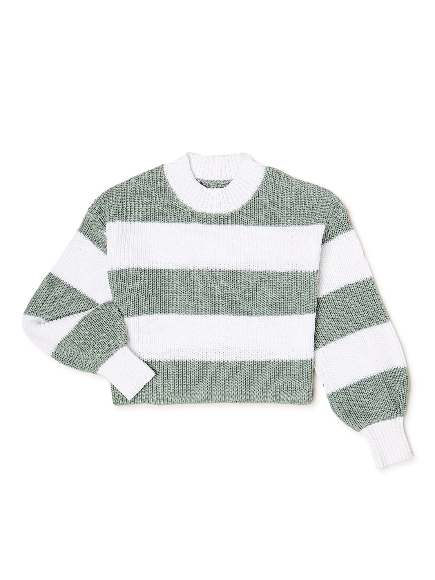 Wonder Nation Girls Long Sleeve Drop Shoulder Pullover Sweater, Sizes 4-18 & Plus - Walmart.com | Walmart (US)