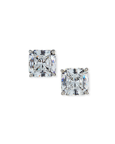 Radiant Square Studs with Vermeil (5 TCW) | Fantasia by DeSerio