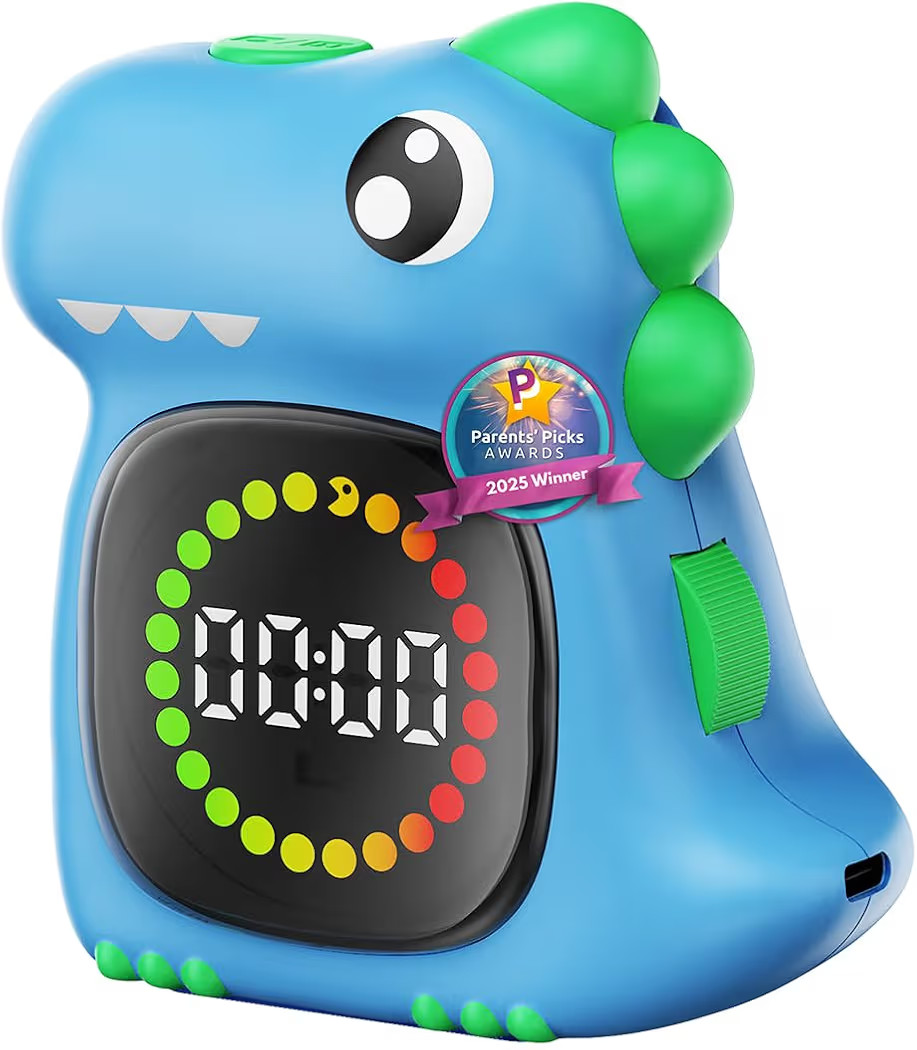 Visual Timer for Kids Light Blue Dinasuor Kids Timer Visual Led Rechargeable Toddler Timer Visual... | Amazon (US)
