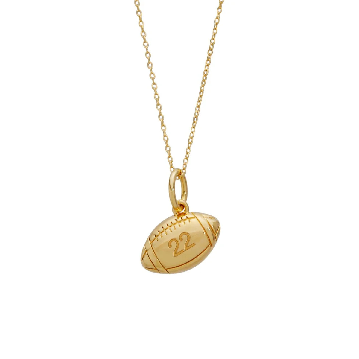Football Charm Necklace | Tiny Tags (US)