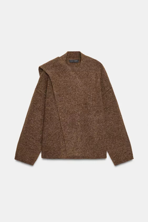 CARDIGAN WITH SCARF DETAIL | Zara UK