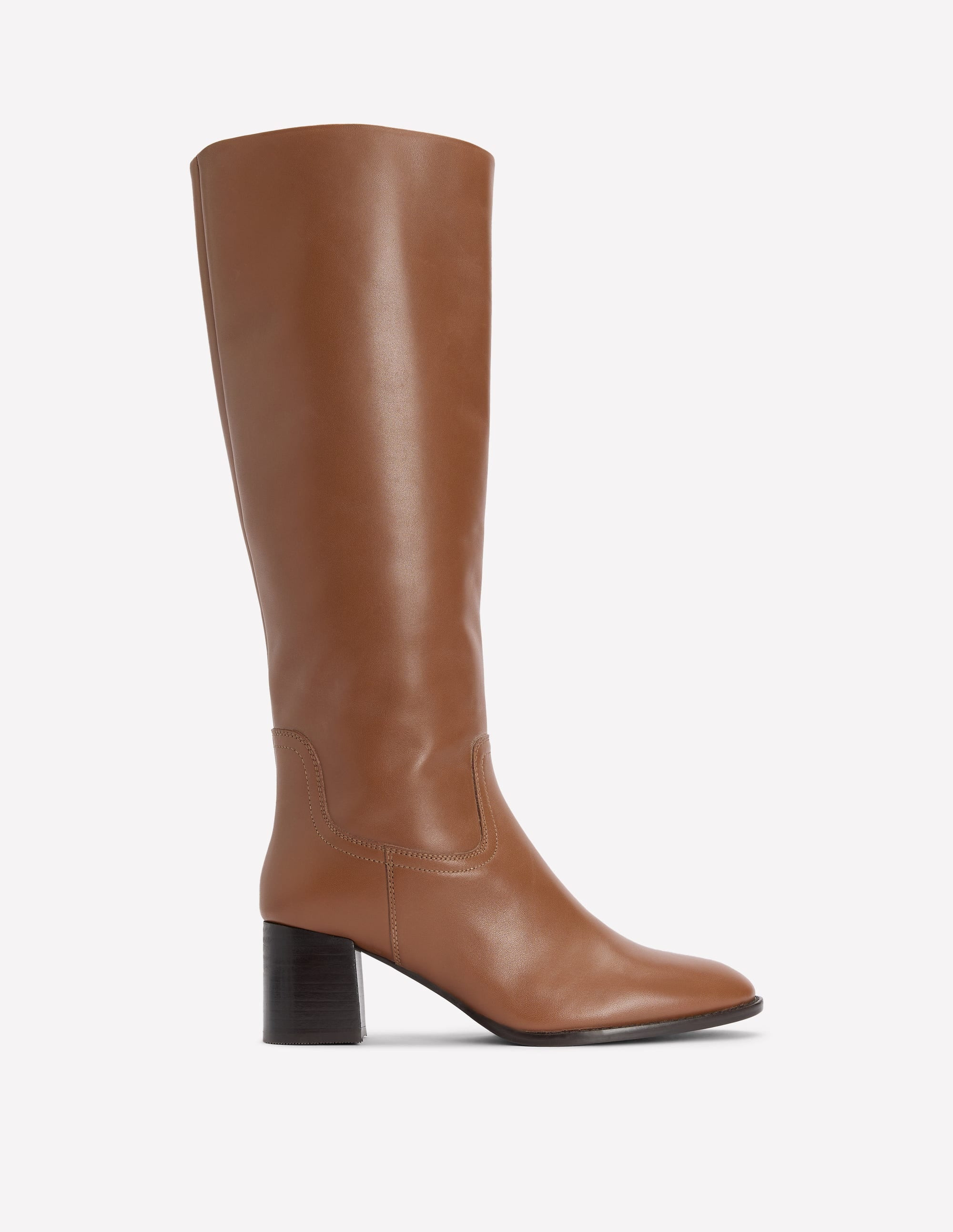 Skye Smart Knee Boots-Tan | Boden UK