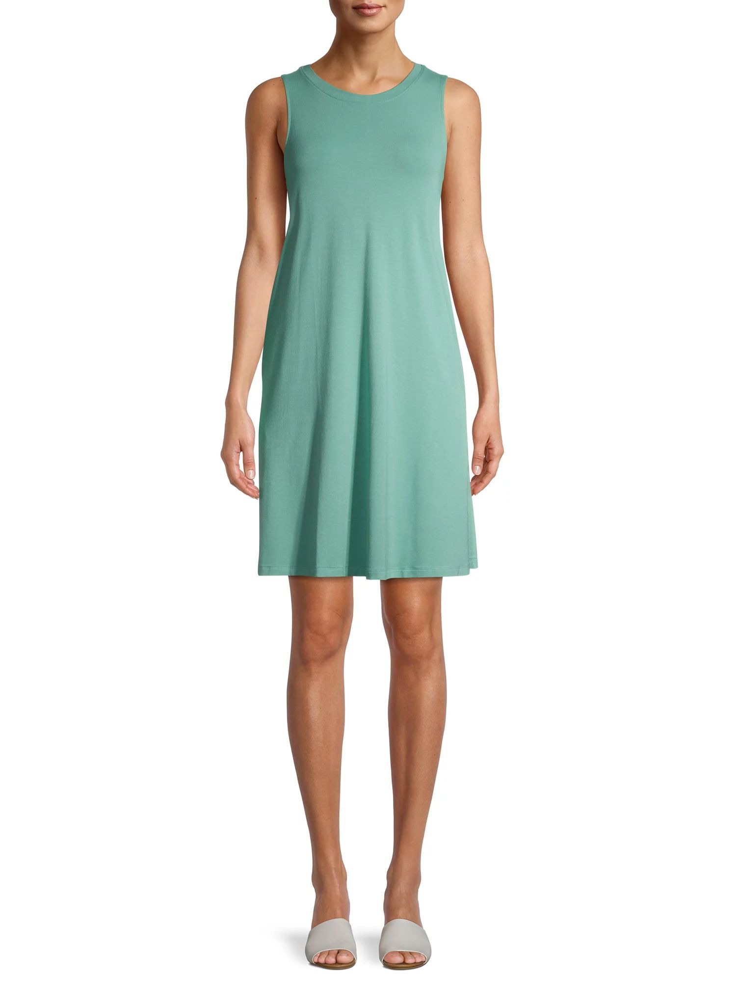 Time and Tru Women's Sleeveless Knit Dress | Walmart (US)