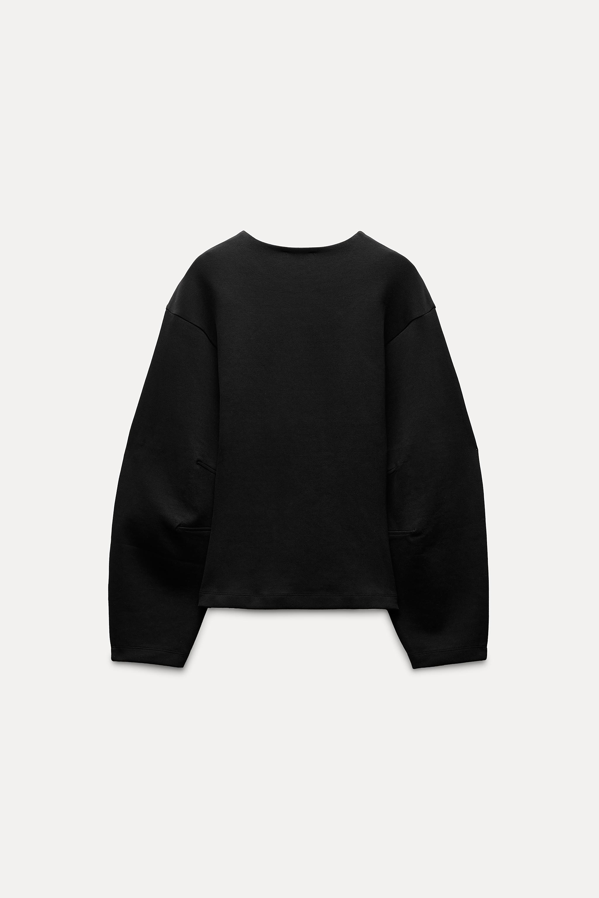 FITTED INTERLOCK SWEATSHIRT | Zara UK