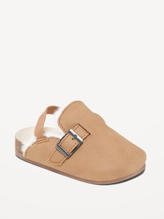 Cozy Faux-Suede Clog Shoes for Baby | Old Navy (CA)
