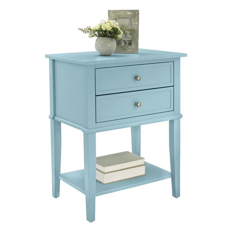 Dmitry 28'' Tall 2 - Drawer End Table | Wayfair North America