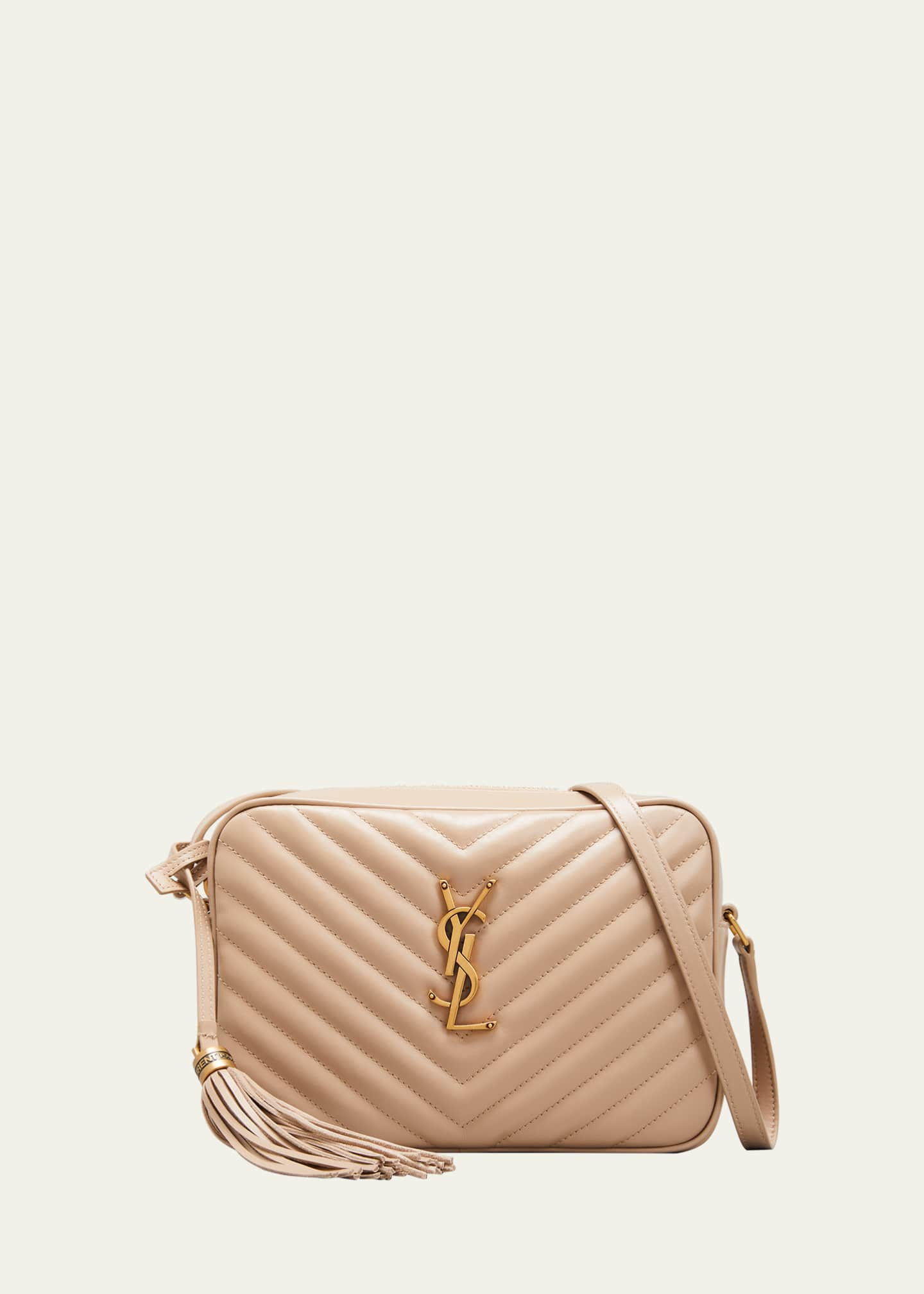 Lou Medium Monogram YSL Calf Crossbody Bag | Bergdorf Goodman