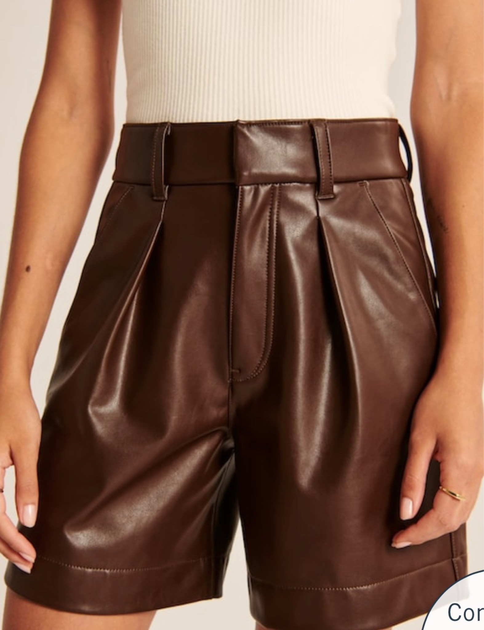 Obsessed with this new color, looks so luxe 🤎

womens fashion, fall fashion, sale, vegan leather shorts 

#LTKunder100 #LTKSeasonal #LTKsalealert