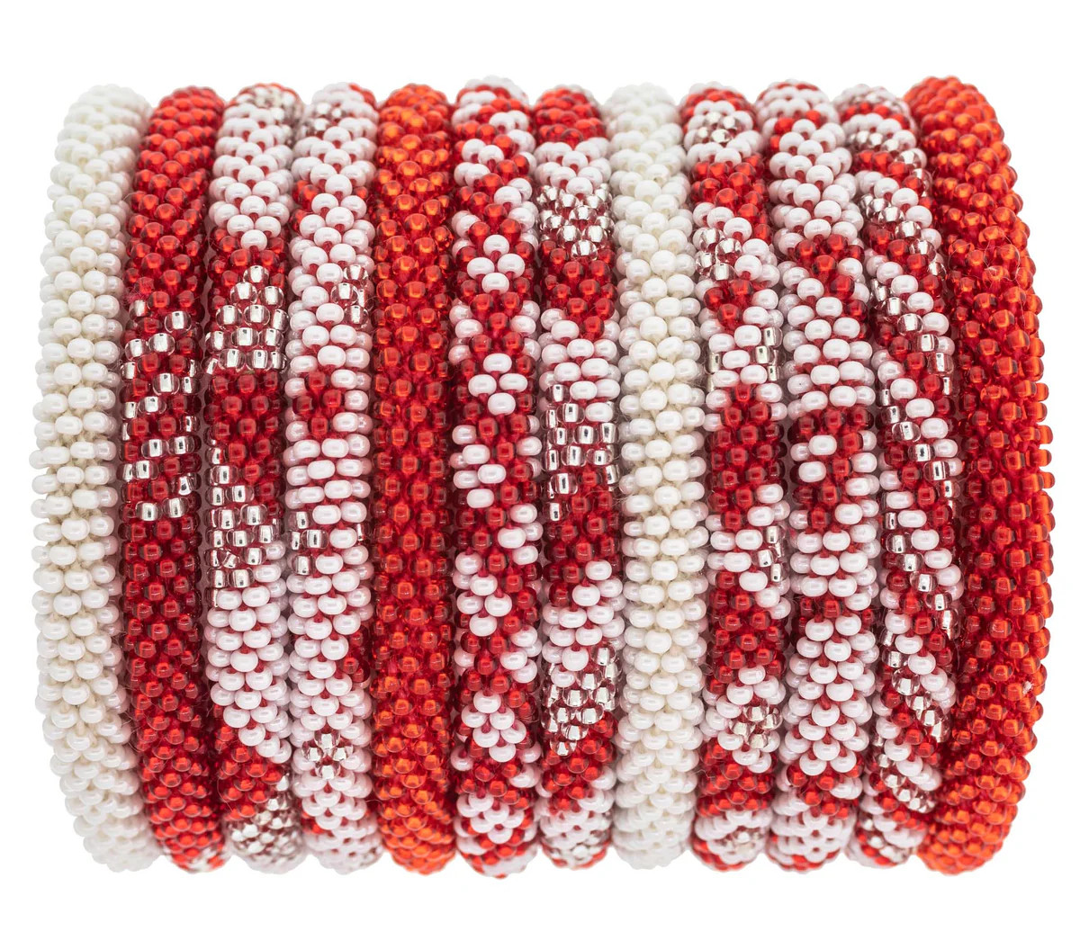 Game Day Roll-On® Bracelets  Red & White | Aid Through Trade