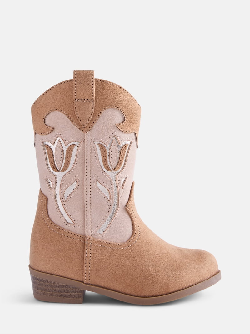 Wonder Nation Toddler Girls Western Cowgirl Boots | Walmart (US)
