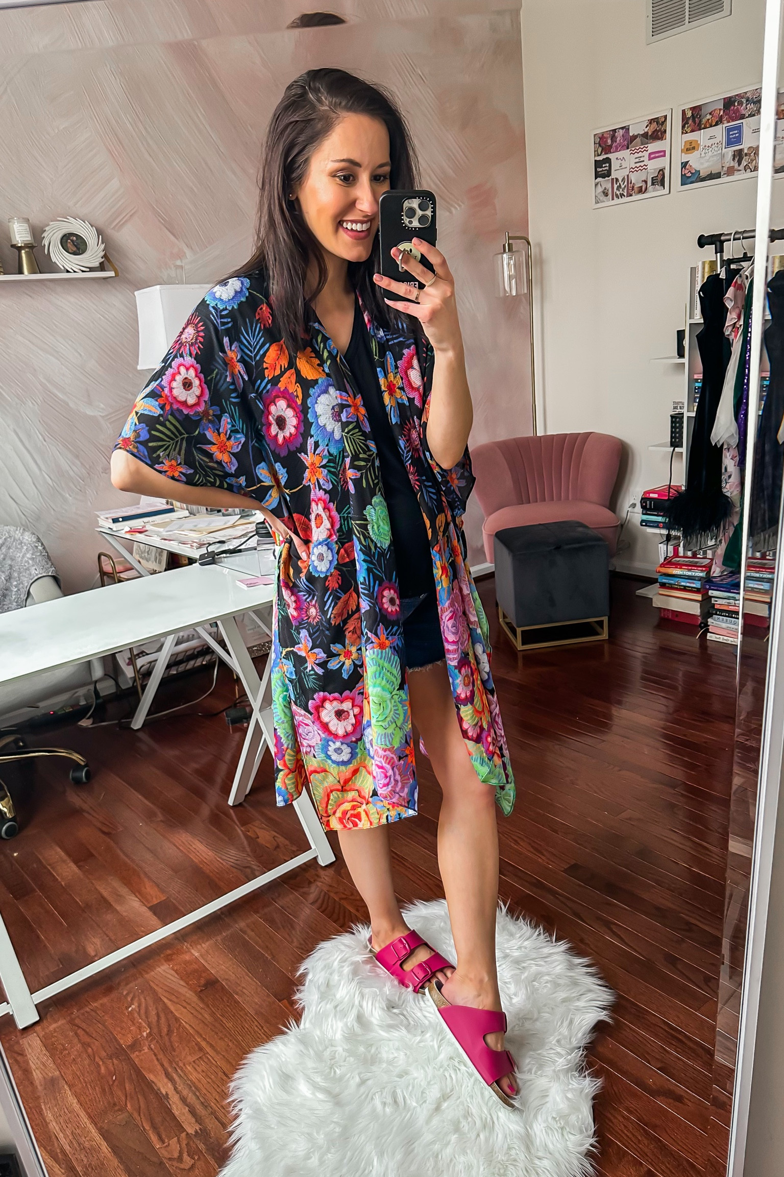 Neon floral kimono (great as a swim cover up, too!) + Abercrombie maternity jean shorts 🖤

#LTKSeasonal #LTKswim #LTKunder50