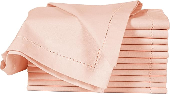 Cotton Cloth Napkins Set of 12, 18x18 Cotton Napkin Cloth Washable, Soft, Reusable Napkins for We... | Amazon (US)