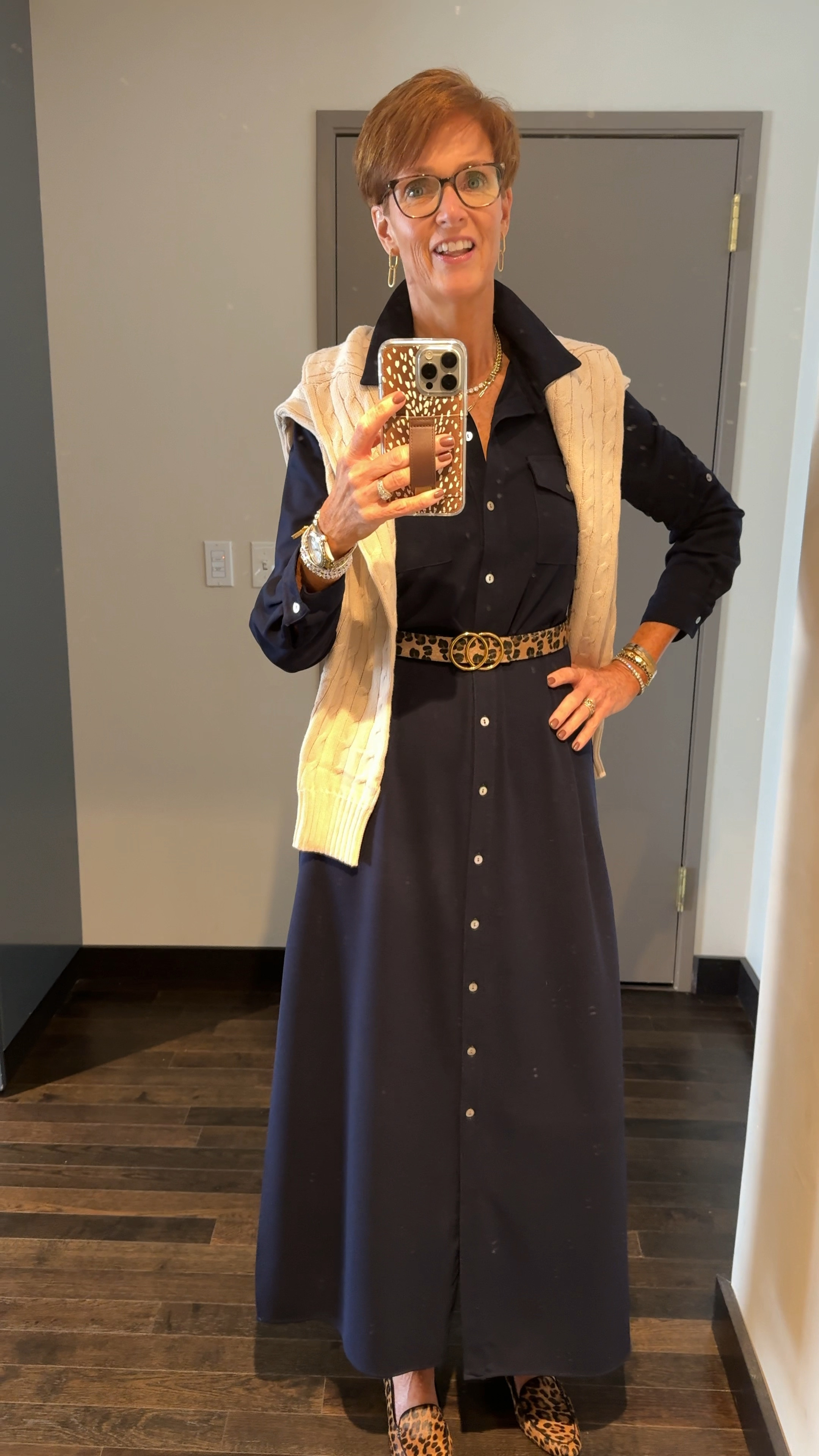 LTKcon Day One outfit number two.
You know how much I love shirt dresses. This navy shirt dress is a classic!

#LTKCon #LTKStyleTip #LTKOver40