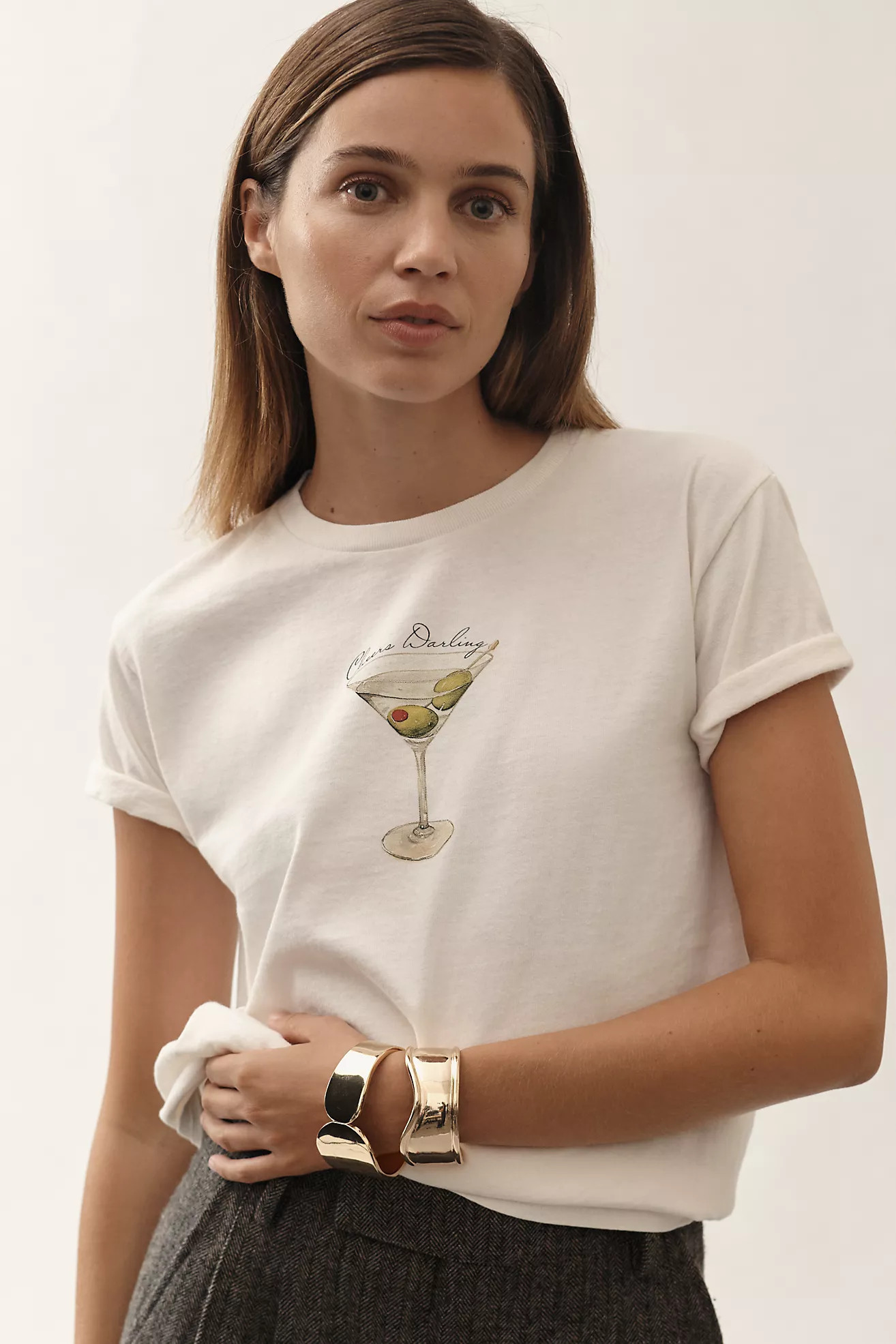 By Anthropologie Cocktail Hour Graphic Tee | Anthropologie (US)