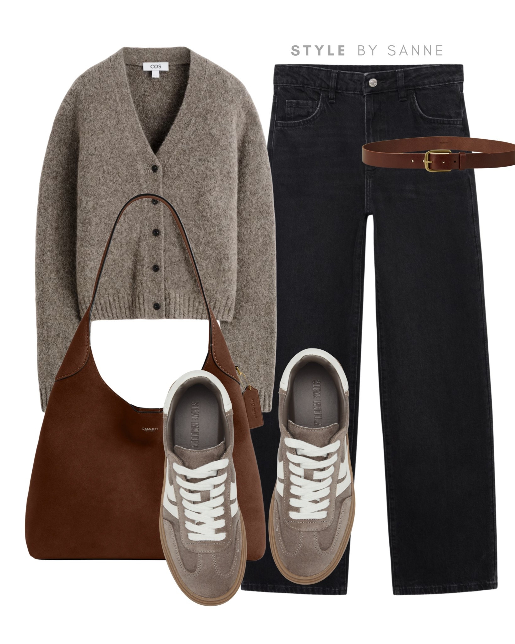 Neutral layers that go with everything 🤍
A soft taupe knit and dark denim styled with matching sneakers and a suede bag for everyday comfort.
Tap to shop all pieces now! ✨


#LTKwinter #LTKstyletip #LTKautumn