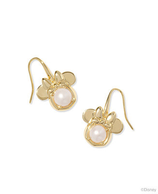 Kendra Scott 14k Gold-Plated Cultured Freshwater Pearl Minnie Mouse Drop Earrings - Macy's | Macy's