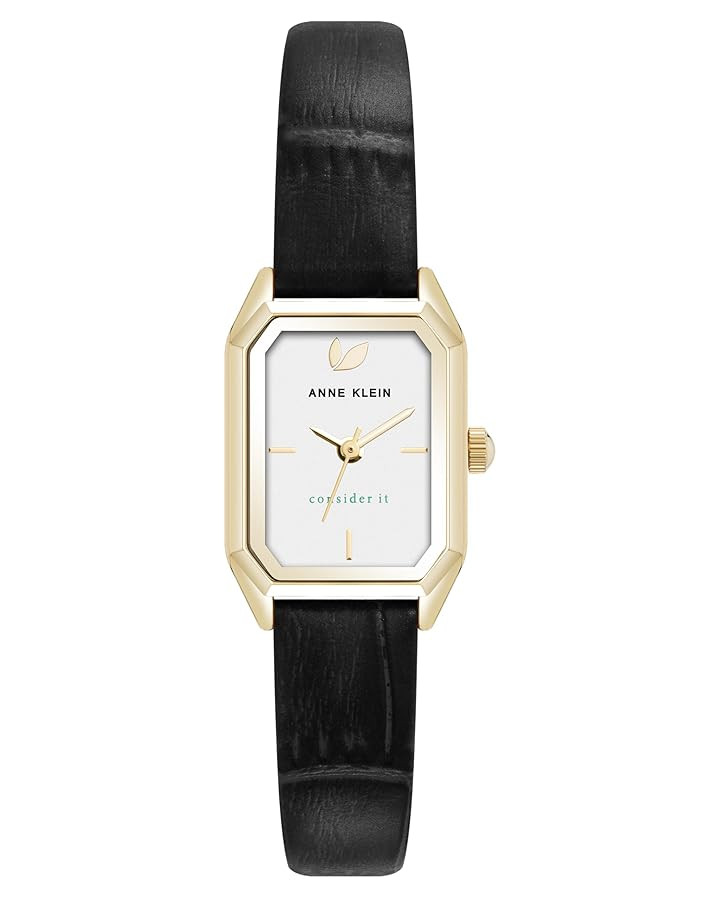 Anne Klein Women's Sustainable Leather Strap Watch, AK/5148 | Amazon (US)