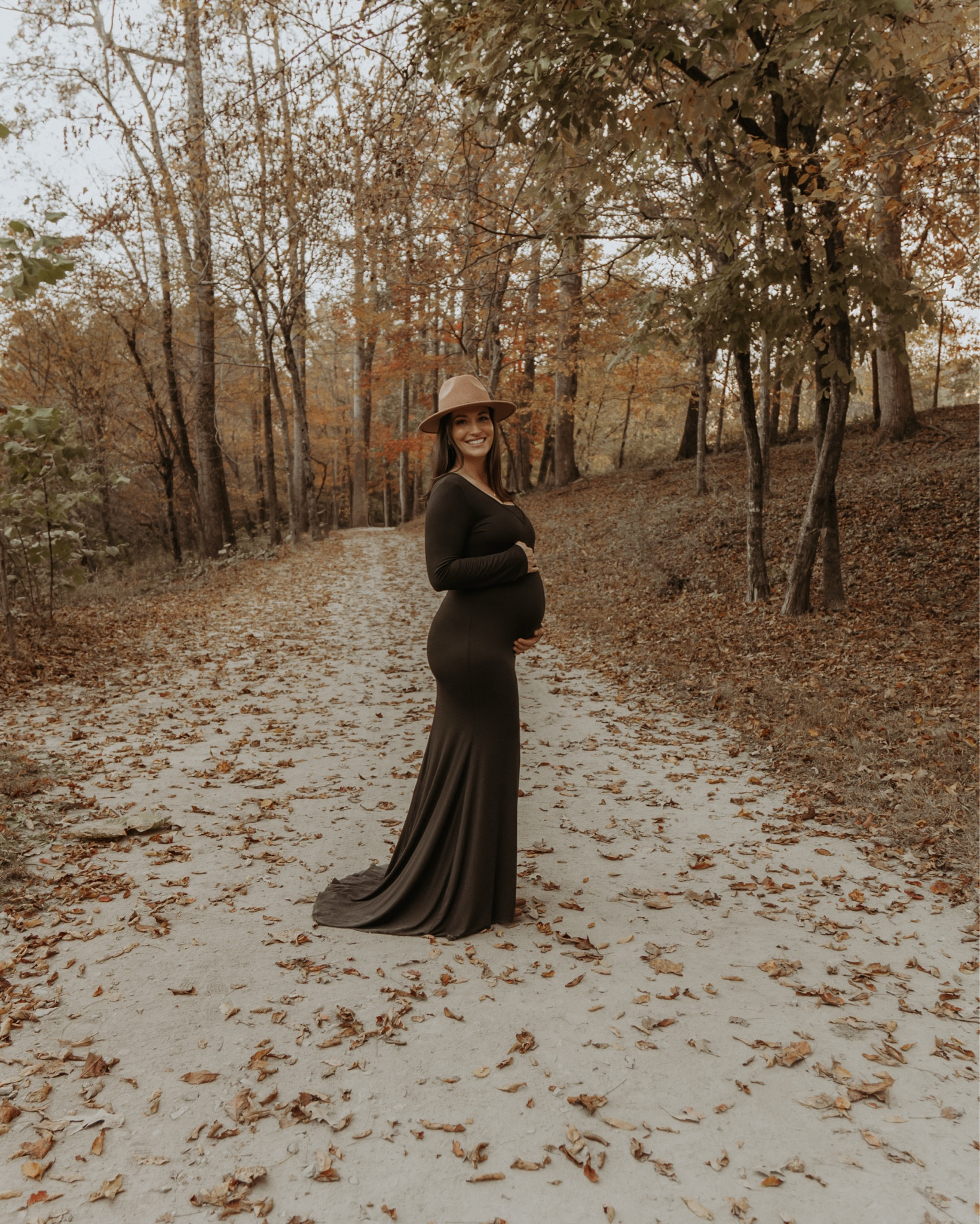 Maternity photo shoot! Stretchy comfy dress for a more elegant look.

IVF | Pregnant | Black dress | Fall | Bump 

#LTKBump