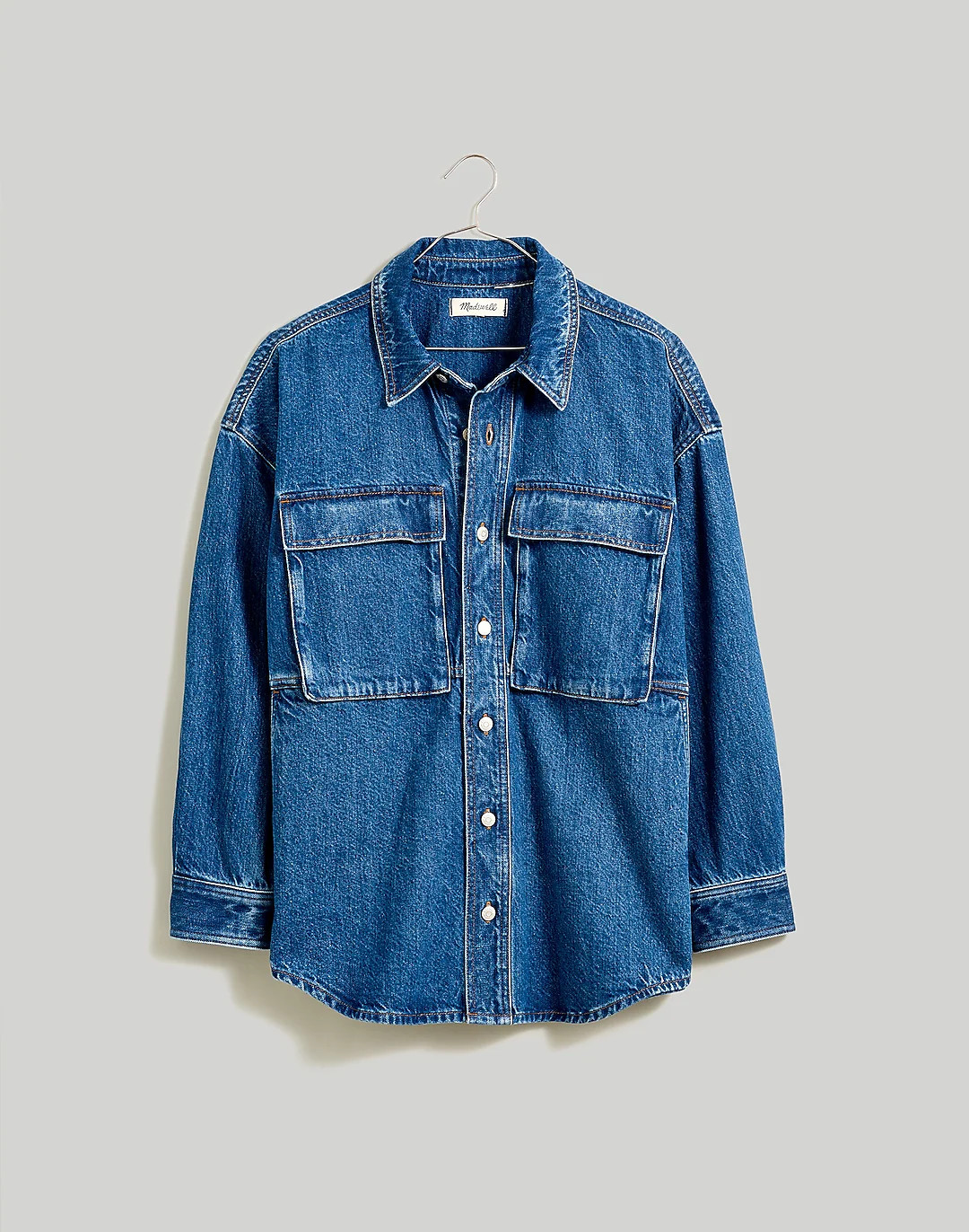 Denim Shirt-Jacket in Taitley Wash | Madewell