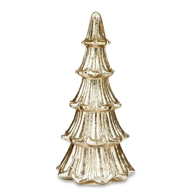 My Texas House Gold Glass Tree Decoration, 15 inch - Walmart.com | Walmart (US)