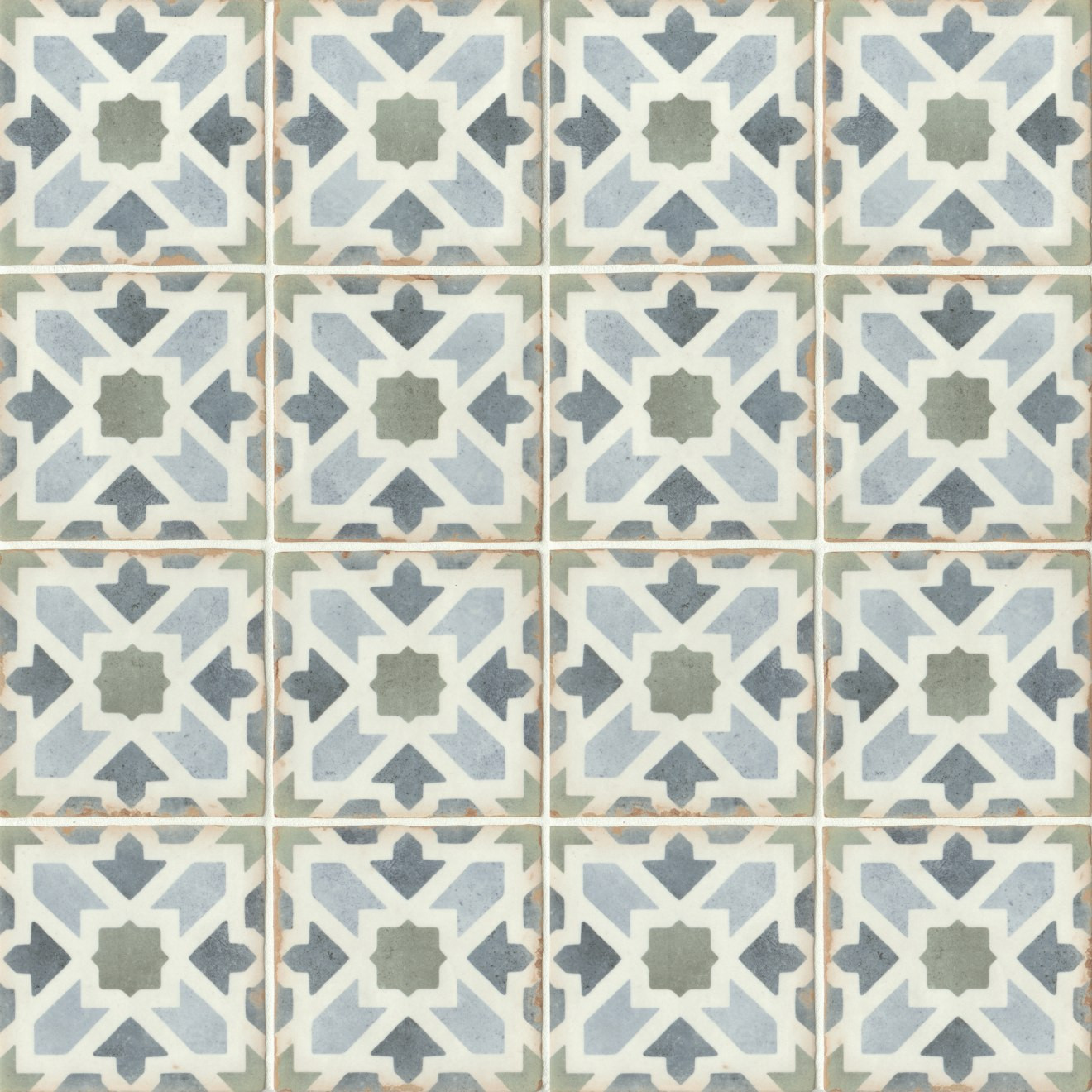 Casablanca 5" x 5" Matte Ceramic Tile in Kenzi | Bedrosians Tile and Stone