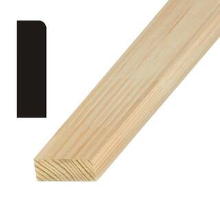 OP887 3/8 in. x 1-1/4 in. x 84 in. Finger-Jointed Pine Stop Molding | The Home Depot