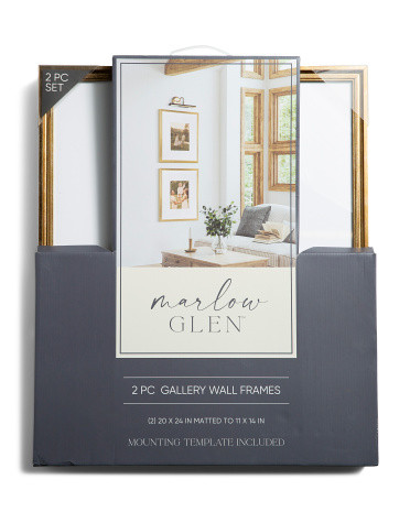 2pk 20x24 Matted To 11x14 Metallic Wall Portrait Frame Set | TJ Maxx