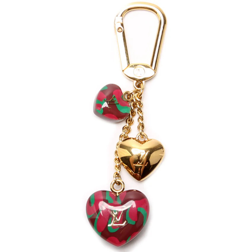 Rouge Fauviste Heart Bag Charm | Keeks Designer Handbags